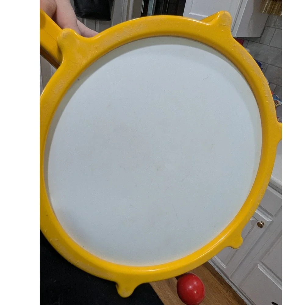 Little Tikes Tap-a-Tune Drum Blue Yellow Red Plastic Toy with Drumstick